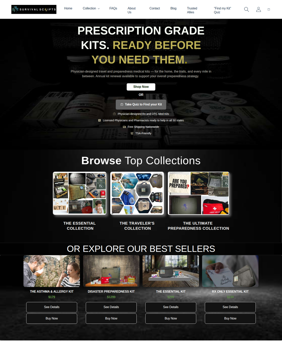 The previous Survival Scripts home page